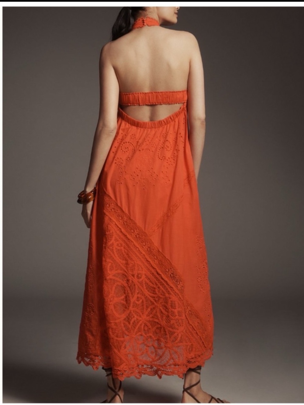 NWT Anthropologie Halter Cutwork Lace Dress, XS - Picture 5 of 17